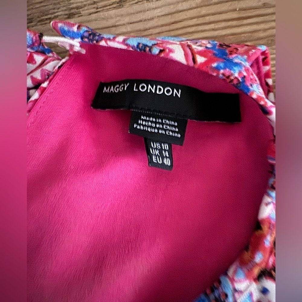 Maggy London Women’s Jersey Blouson Maxi Size 10 - Picture 6 of 7